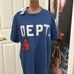 Authentic Gallery Dept Blue T-Shirt with Red Graphic